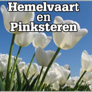 Hemelvaartsdag en 2e pinksterdag geopend 9-16 uur