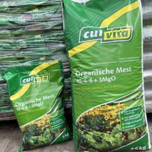 Culvita organische mest, 5 of 25 kg, voor 50 m2 of 250 m2